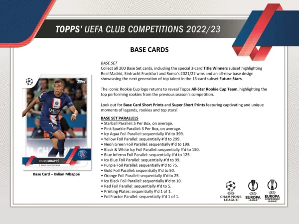 2022/23 Topps UEFA Club Competitions Soccer Hobby Box - Image 7