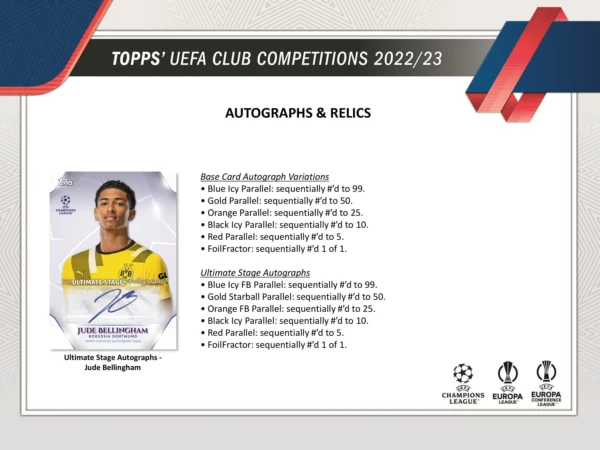 2022/23 Topps UEFA Club Competitions Soccer Hobby Box - Image 4