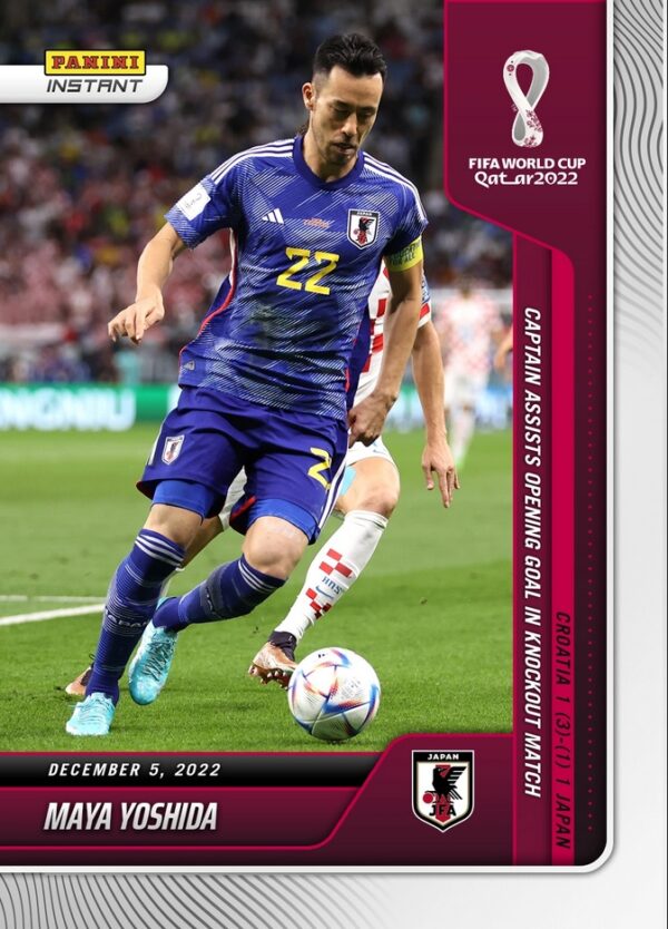 2022 Panini Instant World Cup #90 Maya Yoshida – Japan