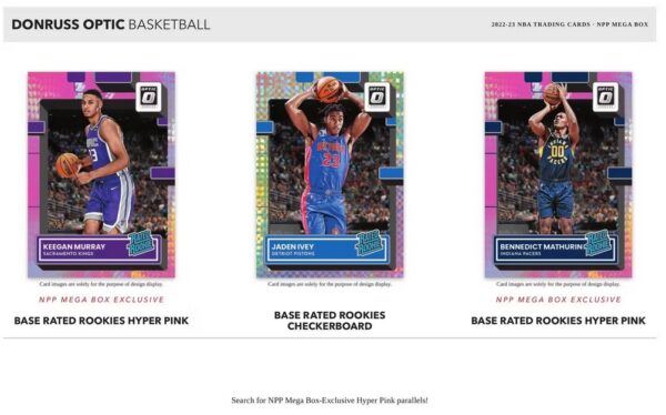 2022/23 Panini Donruss Optic Basketball Mega Box (Hyper Pink Prizms) - Image 3
