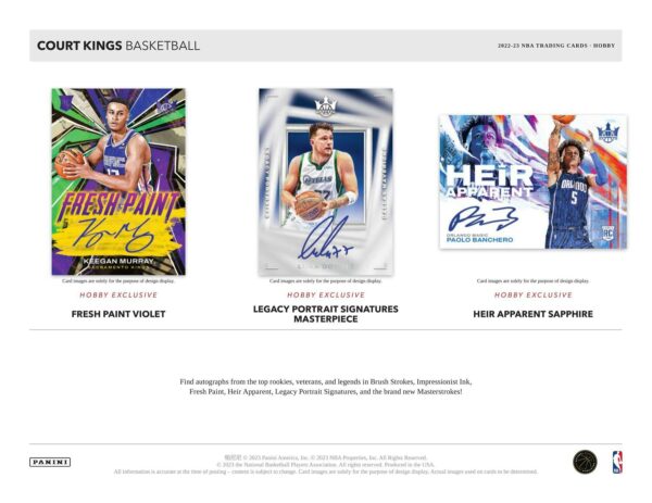 2022/23 Panini Court Kings Basketball Hobby Box - Image 3