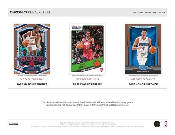 2021/22 Panini Chronicles Basketball Hanger Pack - Image 3