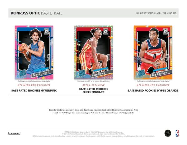 2023/24 Panini Donruss Optic Basketball Mega Box (Hyper Pink Prizms) - Image 4