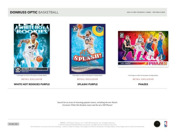 2023/24 Panini Donruss Optic Basketball Mega Box (Hyper Pink Prizms) - Image 5