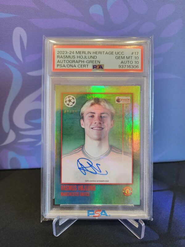 23/24 Merlin Heritage Rasmus Hojlund /49 AU PSA 10