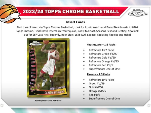 2023/24 Topps Chrome Basketball Hobby Box - Image 5