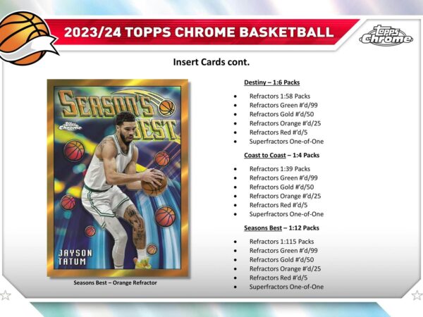 2023/24 Topps Chrome Basketball Hobby Box - Image 6