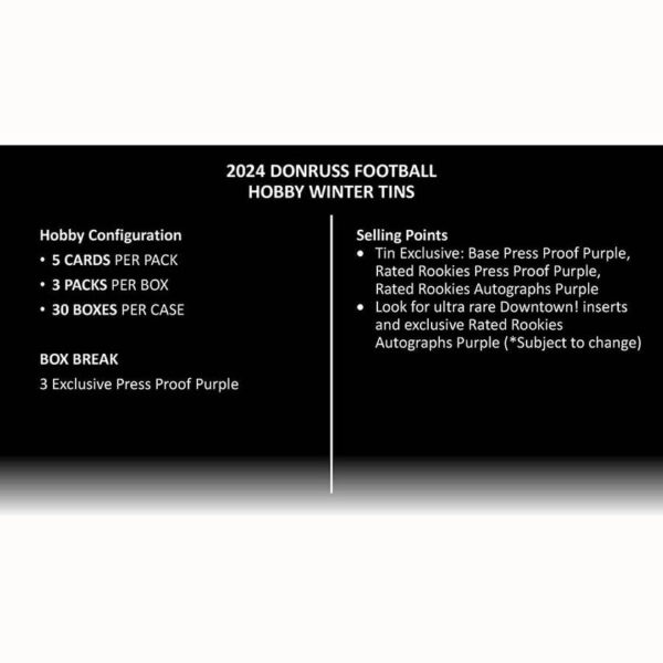 2024 Panini Donruss Football Winter Tin - Image 4