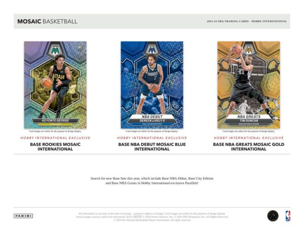 2023/24 Panini Mosaic Basketball International Hobby Box - Image 6