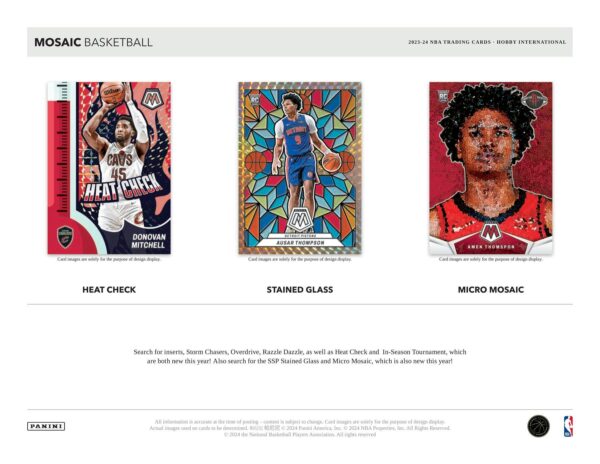 2023/24 Panini Mosaic Basketball International Hobby Box - Image 7