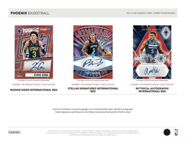 2023/24 Panini Phoenix Basketball International Hobby Box - Image 6