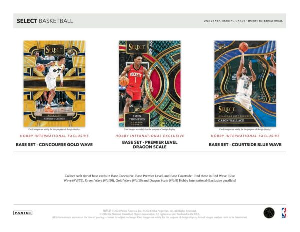 2023/24 Panini Select Basketball International Hobby Box - Image 4