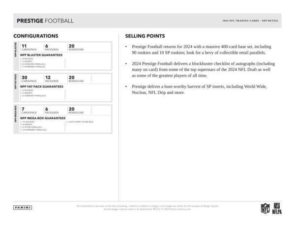 2024 Panini Prestige Football Value Pack - Image 6