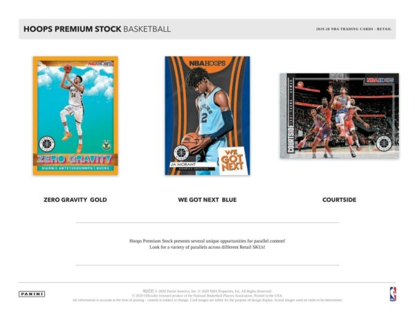 2019/20 Panini Hoops Premium Stock Basketball 8-Pack Blaster Box - Image 5