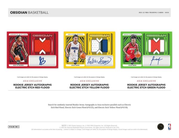 2021/22 Panini Obsidian Basketball Asia Box - Image 4