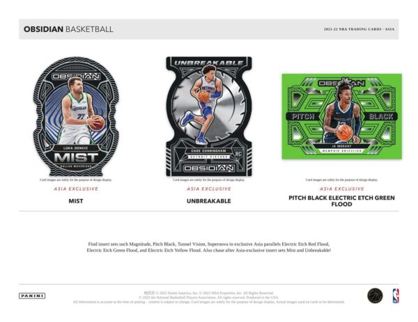 2021/22 Panini Obsidian Basketball Asia Box - Image 5