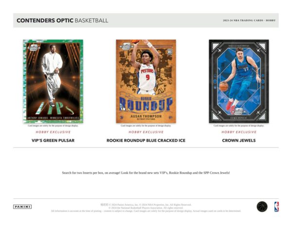 2023/24 Panini Contenders Optic Basketball Hobby Box - Image 5