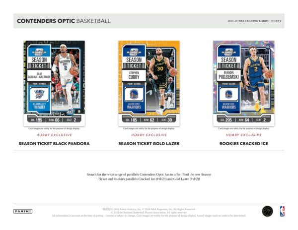 2023/24 Panini Contenders Optic Basketball Hobby Box - Image 6