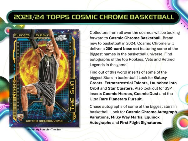 2023/24 Topps Cosmic Chrome Basketball Hobby Box - Image 3