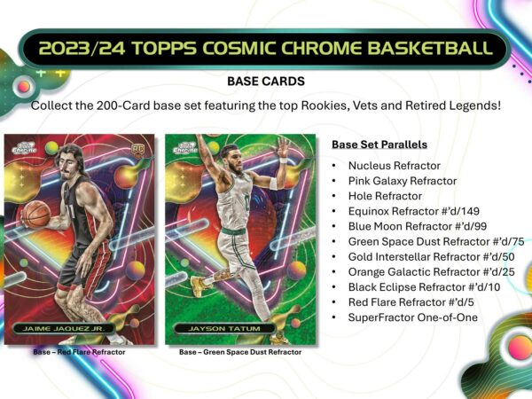 2023/24 Topps Cosmic Chrome Basketball Hobby Box - Image 4