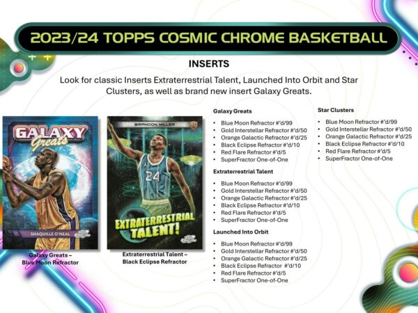 2023/24 Topps Cosmic Chrome Basketball Hobby Box - Image 5