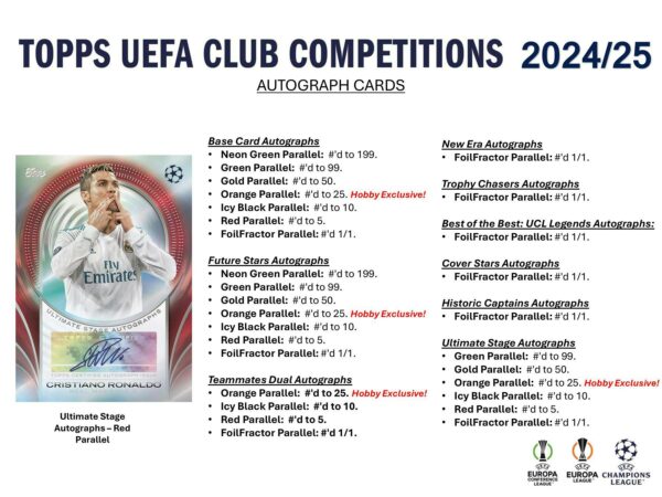 2024/25 Topps UEFA Club Competitions Soccer Hobby Box - Image 8