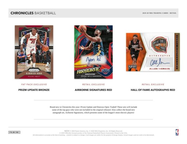 2019/20 Panini Chronicles Basketball Hanger Box - Image 4