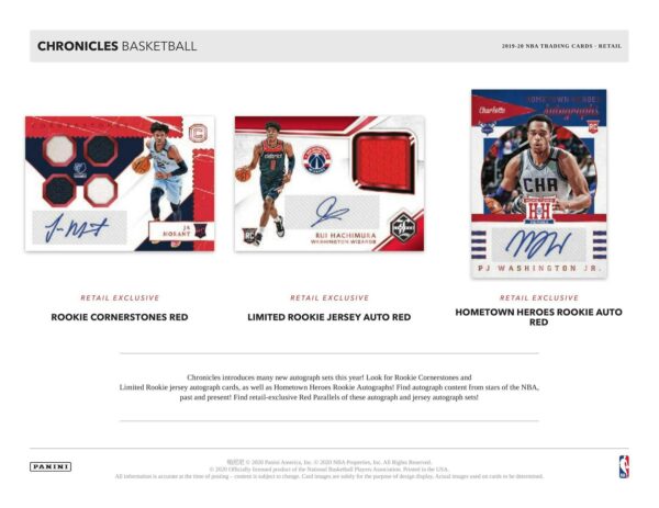 2019/20 Panini Chronicles Basketball Hanger Box - Image 5