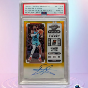 2022 Contenders Optic Deandre Ayton Veteran Ticket AU-GOLD /10
