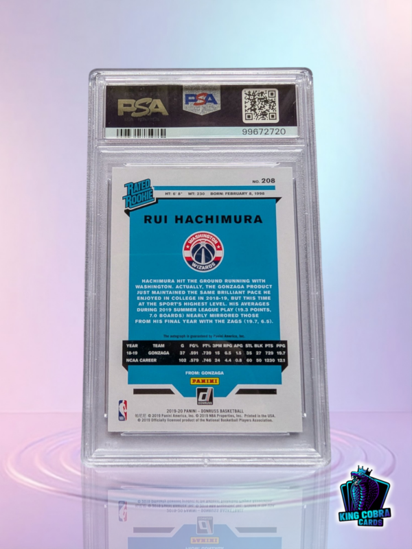 2019 Panini Donruss Rui Hachimura Signature - Image 2