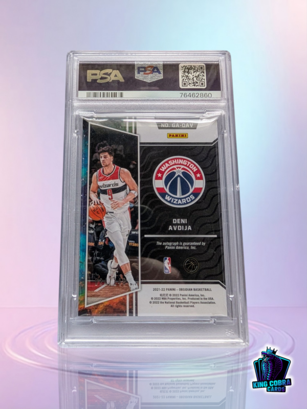 2021 Obsidian Deni Avdija Galaxy Autograph /149 - Image 2