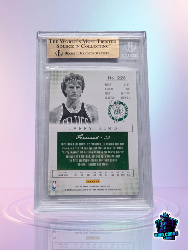 2013-14 Panini Signatures Red Larry Bird #226 - Image 2