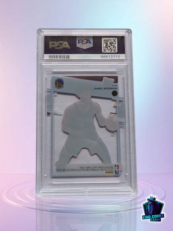 2020 Clearly Donruss James Wiseman Red /49 - Image 2
