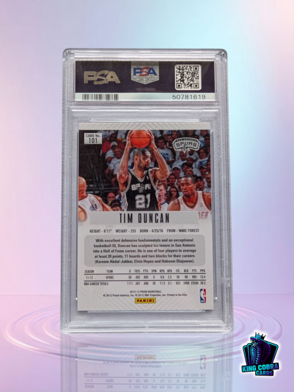 2012 Panini Prizm Tim Duncan - Image 2
