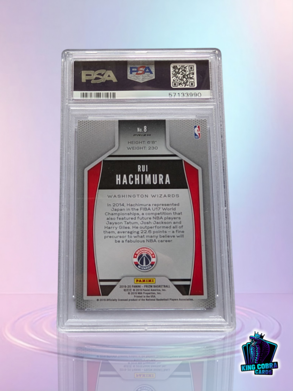 2019 Panini Prizm Rui Hachimura Instant Impact Silver Prizm - Image 2