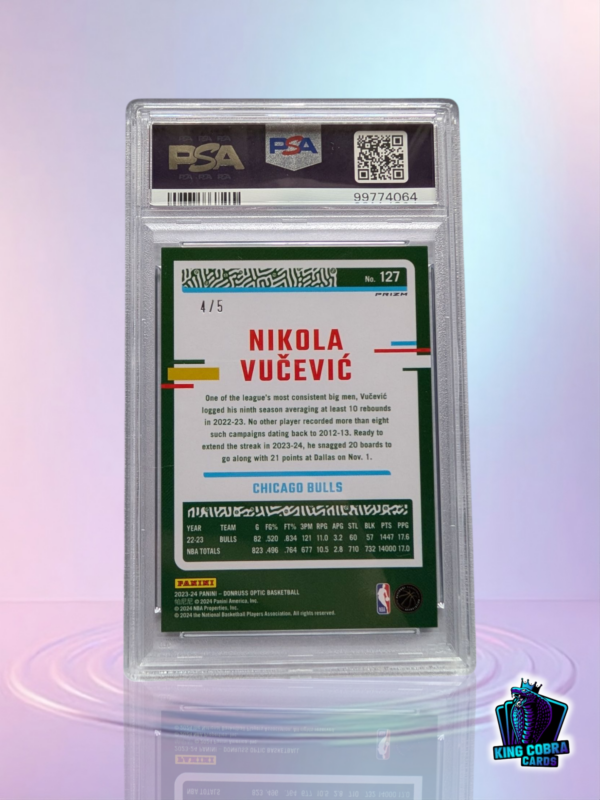 2023 Donruss Optic Nikola Vucevic Green /5 - Image 2