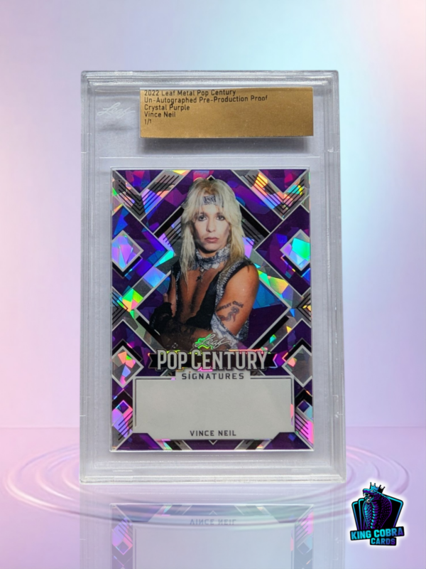 2022 Leaf Metal Pop Century Crystal Purple Vince Neil 1/1