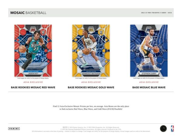 2022/23 Panini Mosaic Basketball Asia Box - Image 5