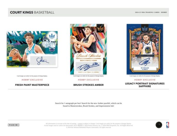 2024/25 Panini Court Kings Basketball Hobby Box - Image 4