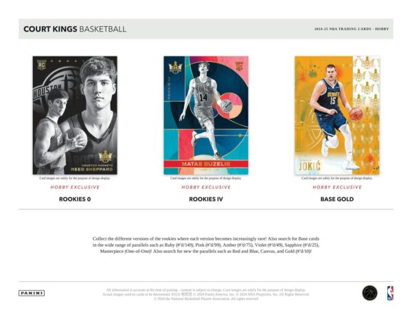 2024/25 Panini Court Kings Basketball Hobby Box - Image 5