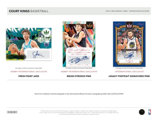 2024/25 Panini Court Kings Basketball International Blaster Box - Image 4