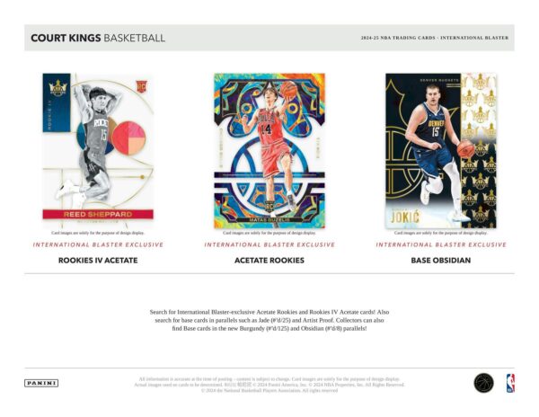 2024/25 Panini Court Kings Basketball International Blaster Box - Image 5