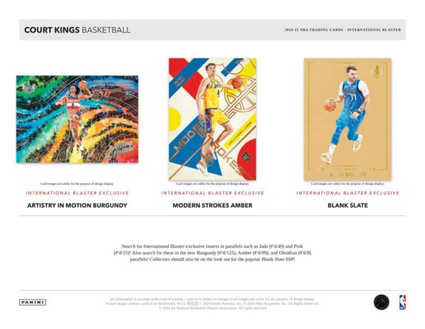 2024/25 Panini Court Kings Basketball International Blaster Box - Image 6