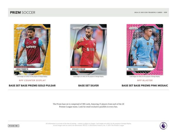 2024/25 Panini Prizm Premier League EPL Soccer 6-Pack Blaster Box (Pink Mosaic Prizms!) - Image 4