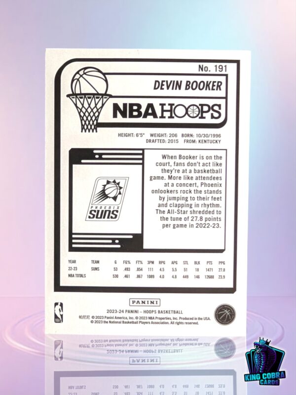 2023-24 Panini Hoops Devin Booker /10 - Image 2