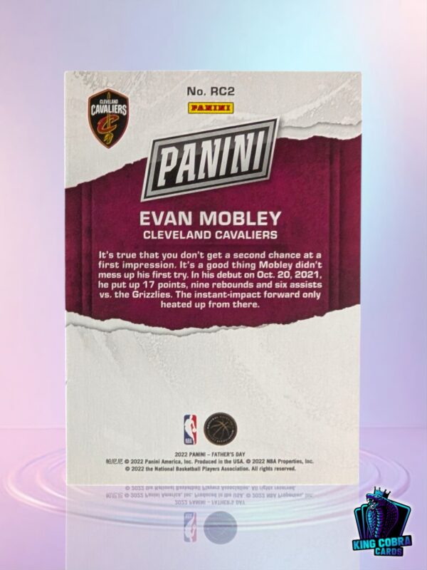 2022 Panini Father's Day Evan Mobley RC /5 - Image 2