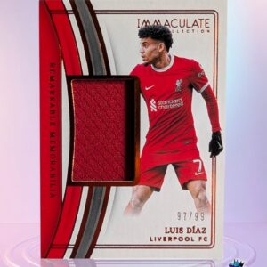 2023-24 Panini Immaculate Remarkable Memorabilia Luis Diaz - Liverpool /99