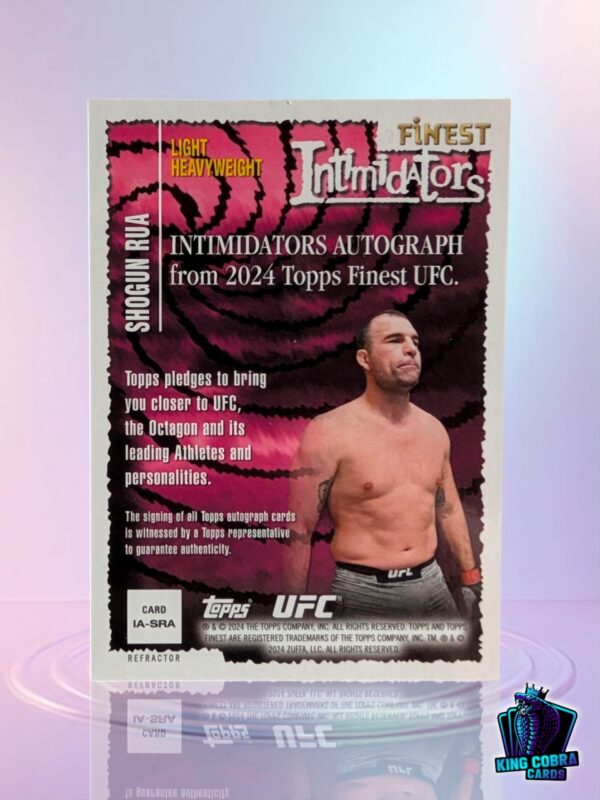 2024 Topps Finest Shogun Rua - Intimidators Autograph /99 - Image 2