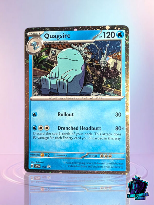 Quagsire 156 Scarlet & Violet Black Star Promo Cosmos Holo Pokémon Card