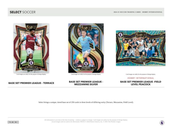 2024/25 Panini Select Premier League EPL Soccer International Hobby Box - Image 4